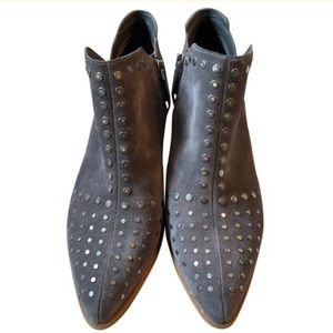 1.State grey suede studded booties